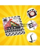 Сензорна книга контрастна играчка за бебета новородени